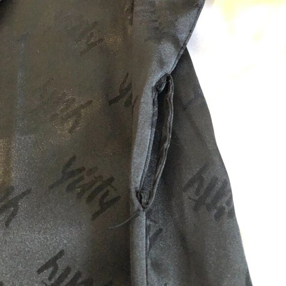 YITTY Robe Women's Satin Pretty Mini Size Medium Iconic Black - Picture 6 of 12